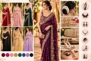 wedding party saree