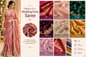 Fabrics for a Wedding Party Saree