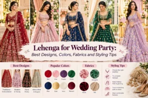 Lehenga for Wedding Party: Best Designs, Colors, Fabrics and Styling Tips